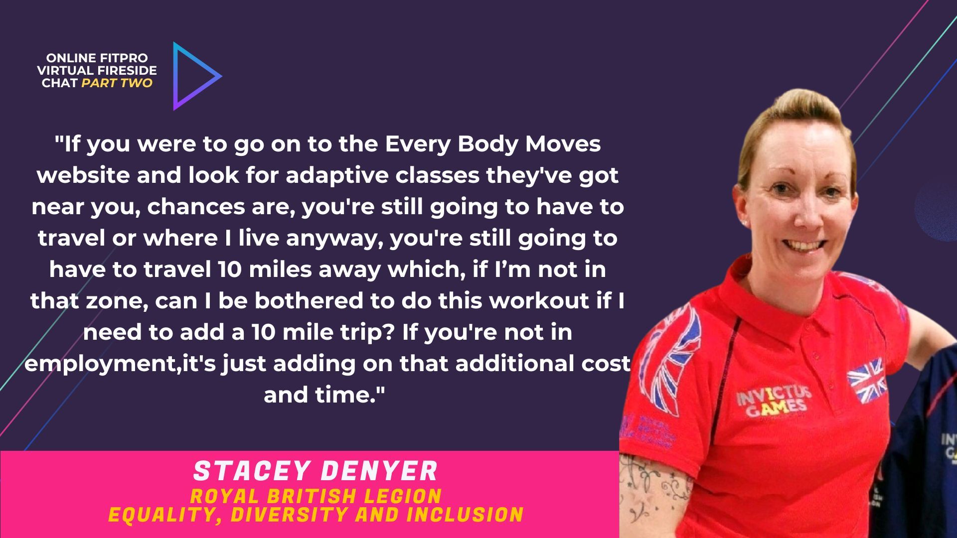 Online fitness classes for people living with disabilities 